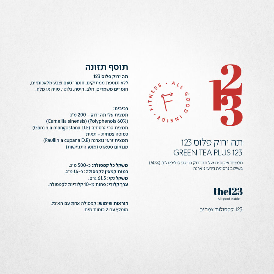 תה ירוק 123 תווית מוצר ריבועית לאתר מהדורה 2025